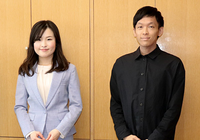 【写真】秋葉区自治協議会公募委員須藤皐月さんと土田貴好さん