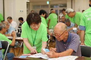 フレイルチェックの様子