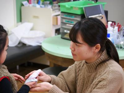 養護教諭の様子