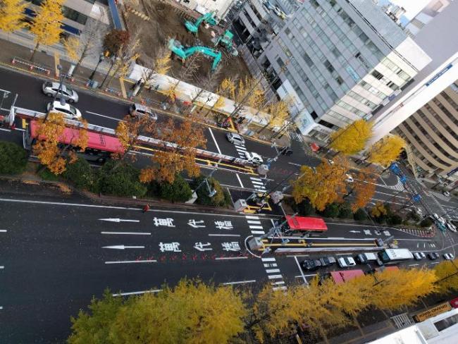 社会実験（全景）