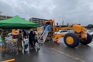 除雪車の体験乗車の写真