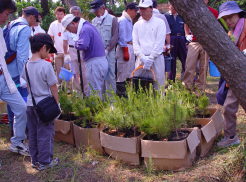 NPO法人越後ふるさと再生会議－元気松の植え付け作業前の写真