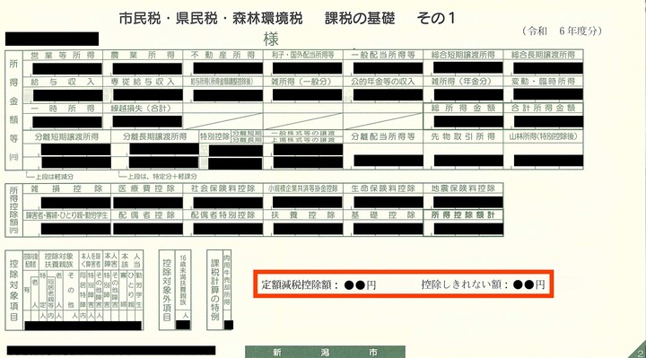 普通徴収 納税通知書