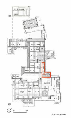 笹川邸平面図