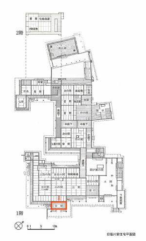 笹川邸平面図