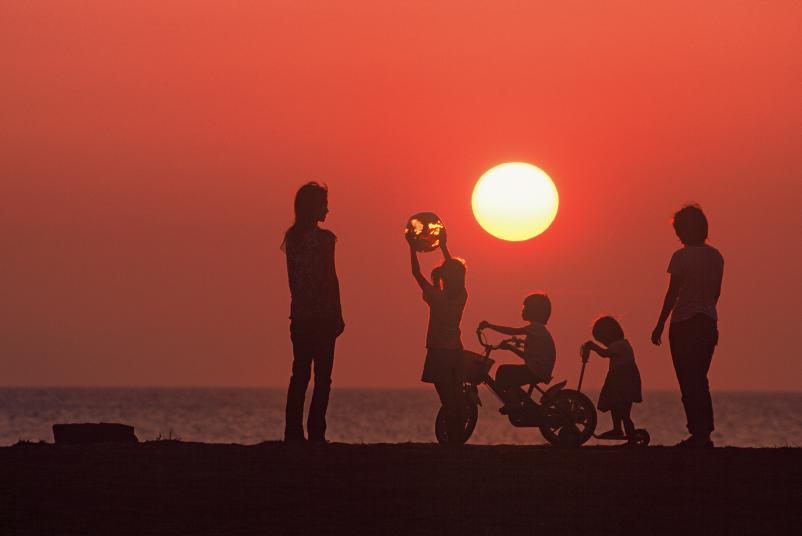 夕日の写真