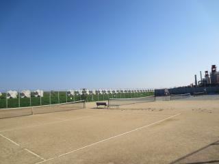 寺地河川敷公園庭球場の写真