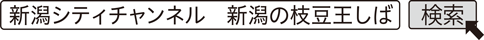 新潟シティチャンネル　新潟の枝豆王しば　検索